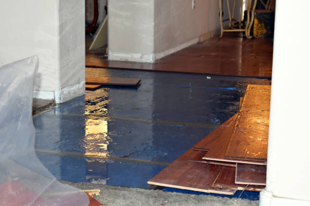 Professional Flood Cleanup technician working in Fowler, CA